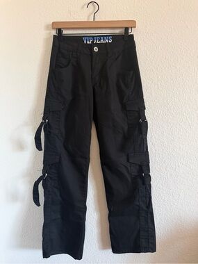 v.i.p. black cargo jeans